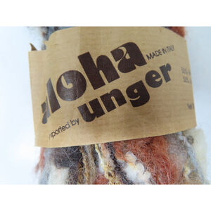 Vtg 1 Unger ALOHA Yarn Skein Italy 1.6 oz 50% Wool/Acrylic Color 1118